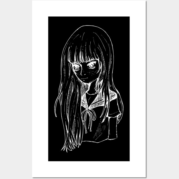 Portrait line art Wall Art by TKDoodle